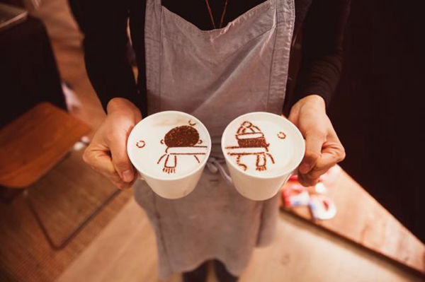 日本一对年轻夫妻用咖啡讲故事 创造世界首部拿铁动画--阿里百秀