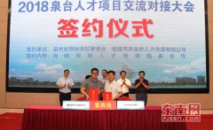 泉州台商投资区筑巢引凤 深化泉台人才项目交流