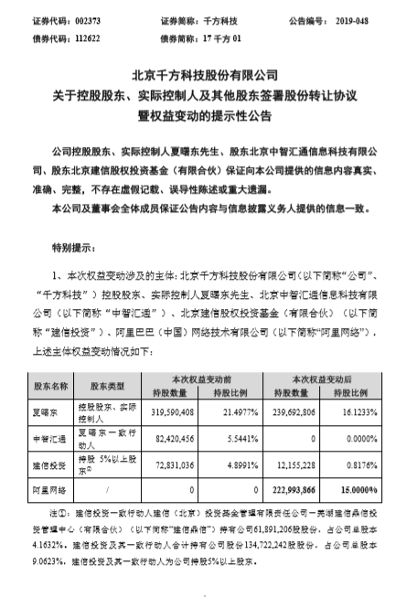 千方科技获阿里36亿元入股，双方都盯上这门万亿级大生意