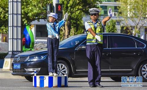 （教育）（1）河北文安开展“小交警”体验活动