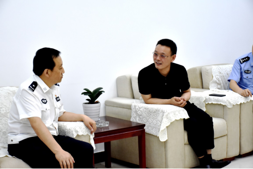 宿迁市公安局一级警长陶沙莅临远发股份调研考察指导推动绿色建材产业建设