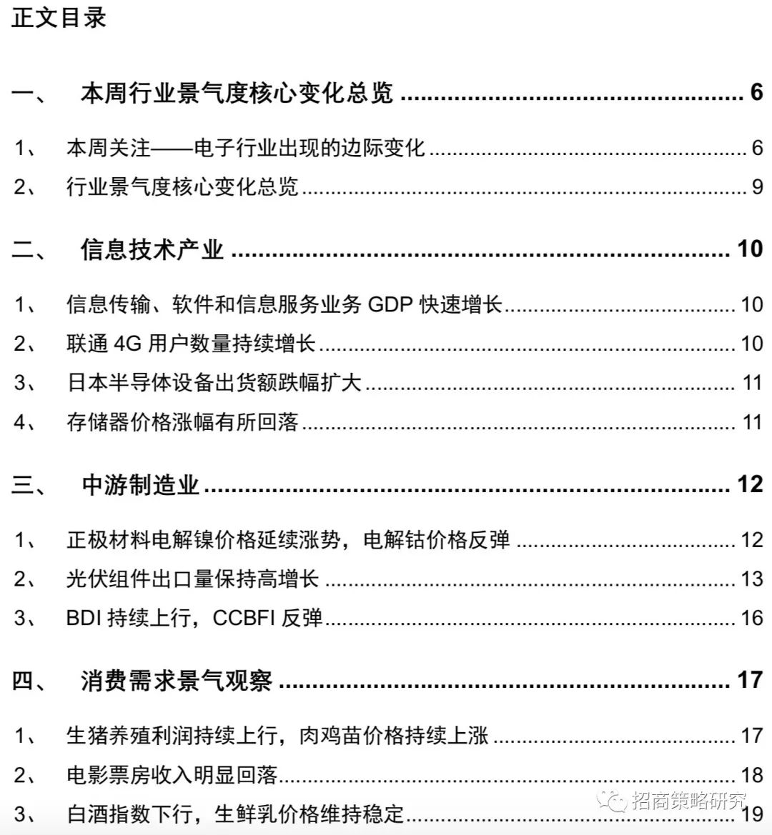 【招商策略】光伏海外需求不减，半导体行业边际改善——行业景气观察（0724）