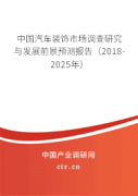 2025年全球与中国汽车装饰行业发展全面调研与未