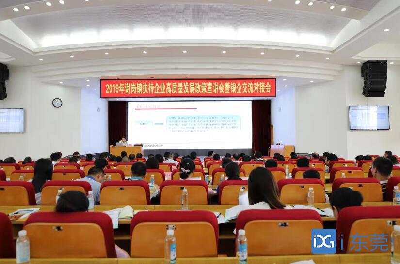 谢岗召开扶持企业政策宣讲会暨银企交流对接会