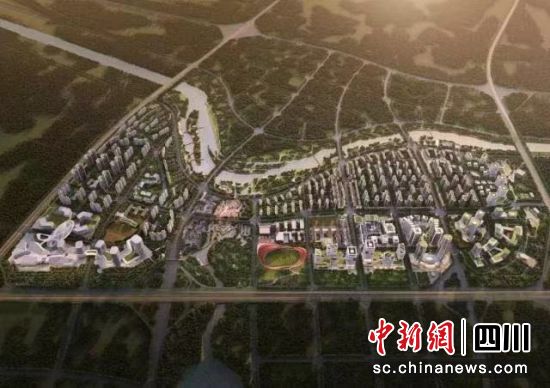 （紫光提供）紫光芯城鸟瞰效果图