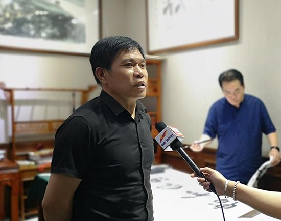 河南省书协代表团到新疆中原文化促进会考察交流