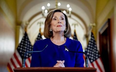  ▲美国众议院议长、民主党人佩洛西24日宣布启动对特朗普的弹劾调查。（图片来源：东方IC）