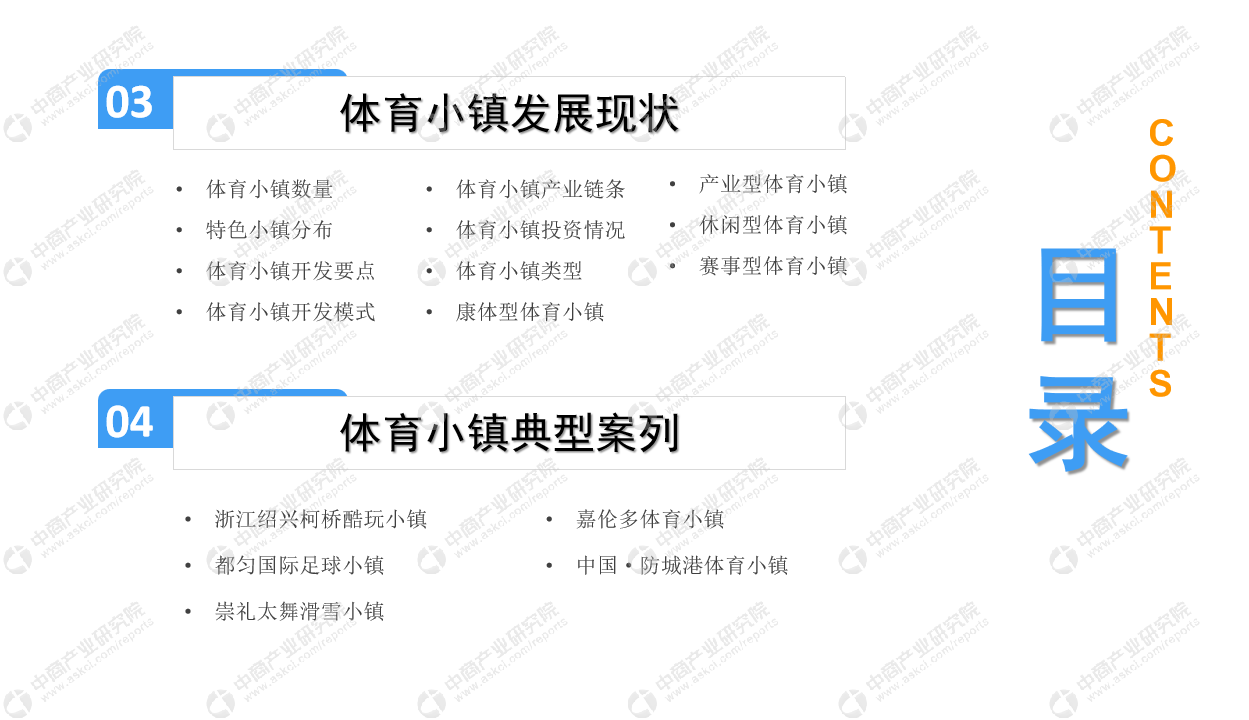 中商产业研究院：《2019年中国体育小镇规划及前