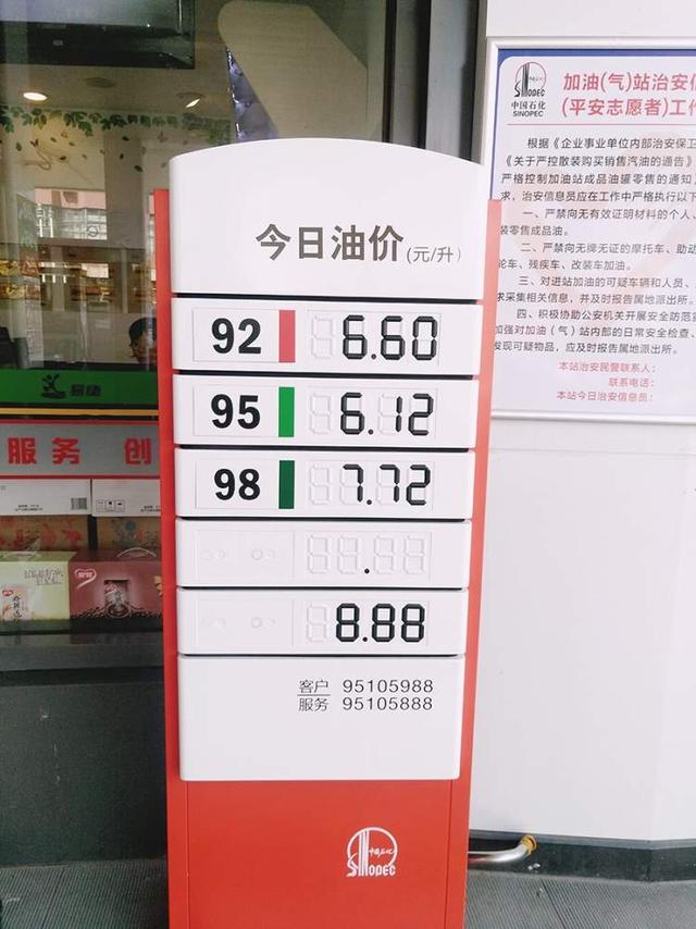 有趣事︱高阳路上这家加油站，95#汽油比92#便宜