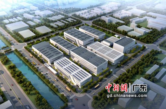 中广核加速器智能制造基地俯瞰效果。(中广核技供图) 