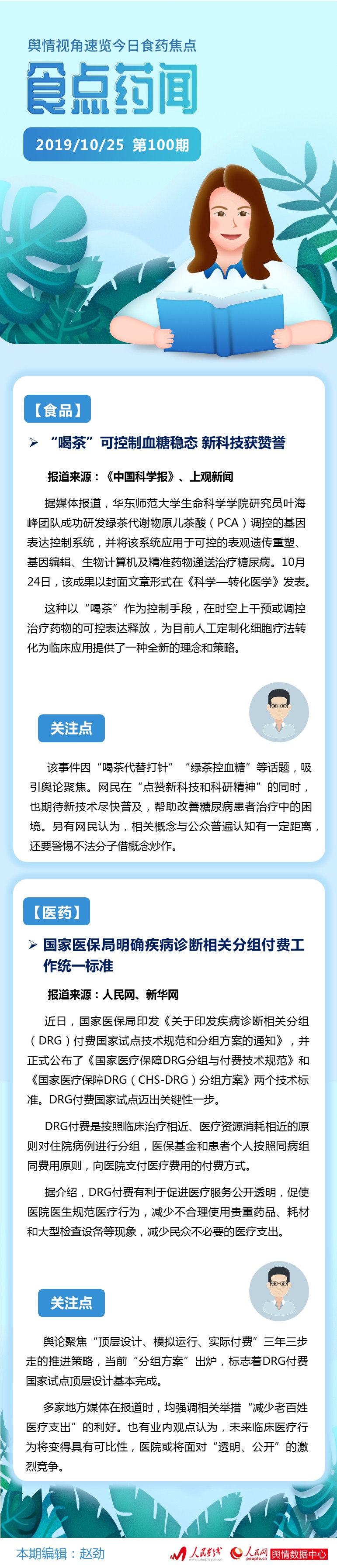 食点药闻：“喝茶代替打针”新科技获赞誉
