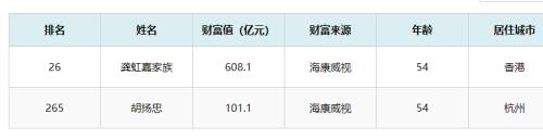 3000亿科技白马股海康威视出事 副董事长总经理被
