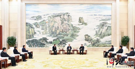 蔡达峰在河北调研王东峰参加座谈交流