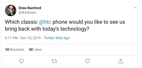 HTC要打情怀牌？有意推出经典复刻手机