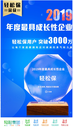 轻松筹·轻松保荣获中国鼎2019“年度最佳保险平