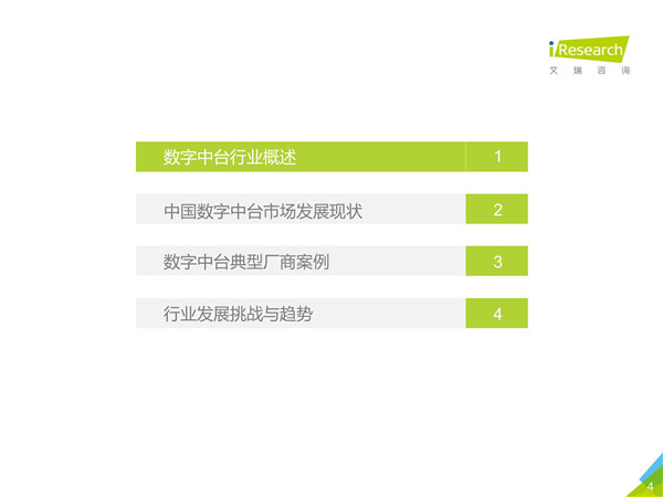 2019年中国数字中台行业研究