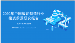 中商产业研究院：《2020年中国智能制造行业投资