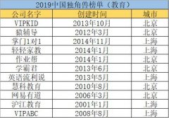 任泽平发布中国初创企业报告VIPKID位列教育行业