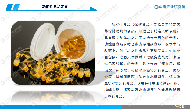 中商产业研究院：《2020年中国功能性食品行业市