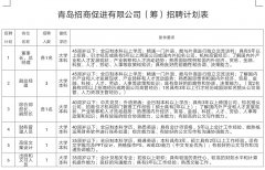 青岛成立招商促进公司 面向全国招贤（附岗位）