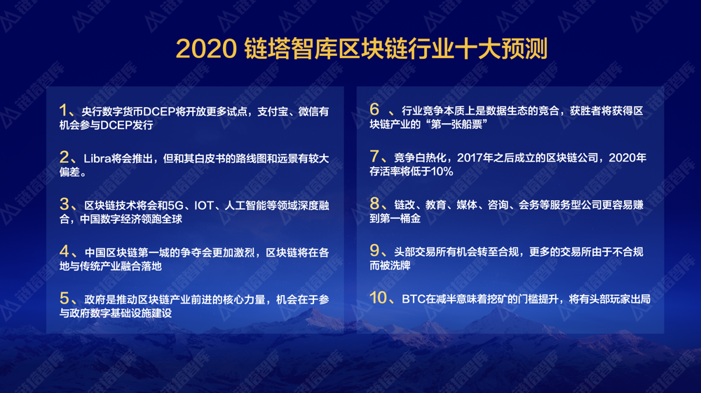 链塔智库:2020区块链行业十大预测