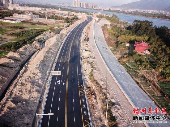 福州高新区大樟溪大道（江滨路）窗厦段通车