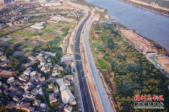 福州高新区大樟溪大道（江滨路）窗厦段通车