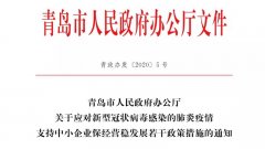 青岛市发布十八条“硬核”政策 支持中小企业保经营稳发展