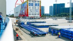 远望号火箭运输船队完成长征五号B遥一运载火箭