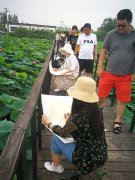 清華大學中國工筆畫高端創新人才交流培養平台走進雄安新區寫生