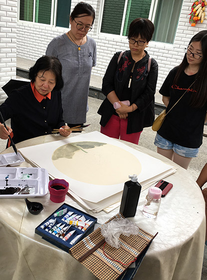 清華大學中國工筆畫高端創新人才交流培養平台走進雄安新區寫生