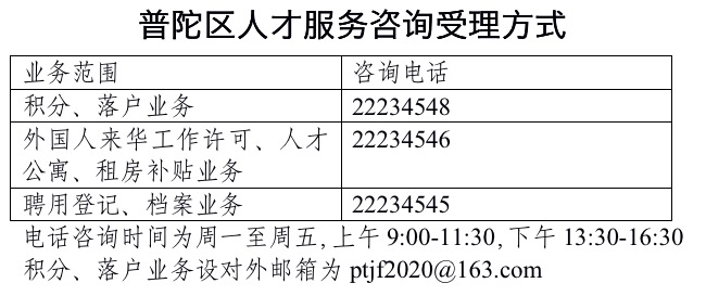 专家在线答疑、开通咨询专线、加大人才补贴……战“疫”期间，普陀区人社局服务“不间断”