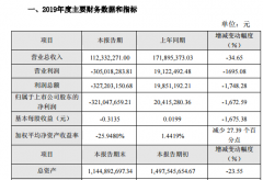 神农科技2019年业绩亏损3.21亿元较上年同期由盈转亏