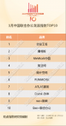 1月中国联合办公发展指数TOP10及报告