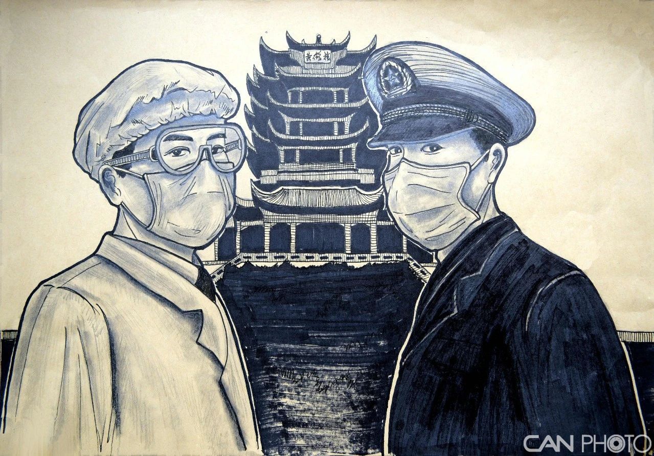 组图：北海舰队“画”说战“疫”