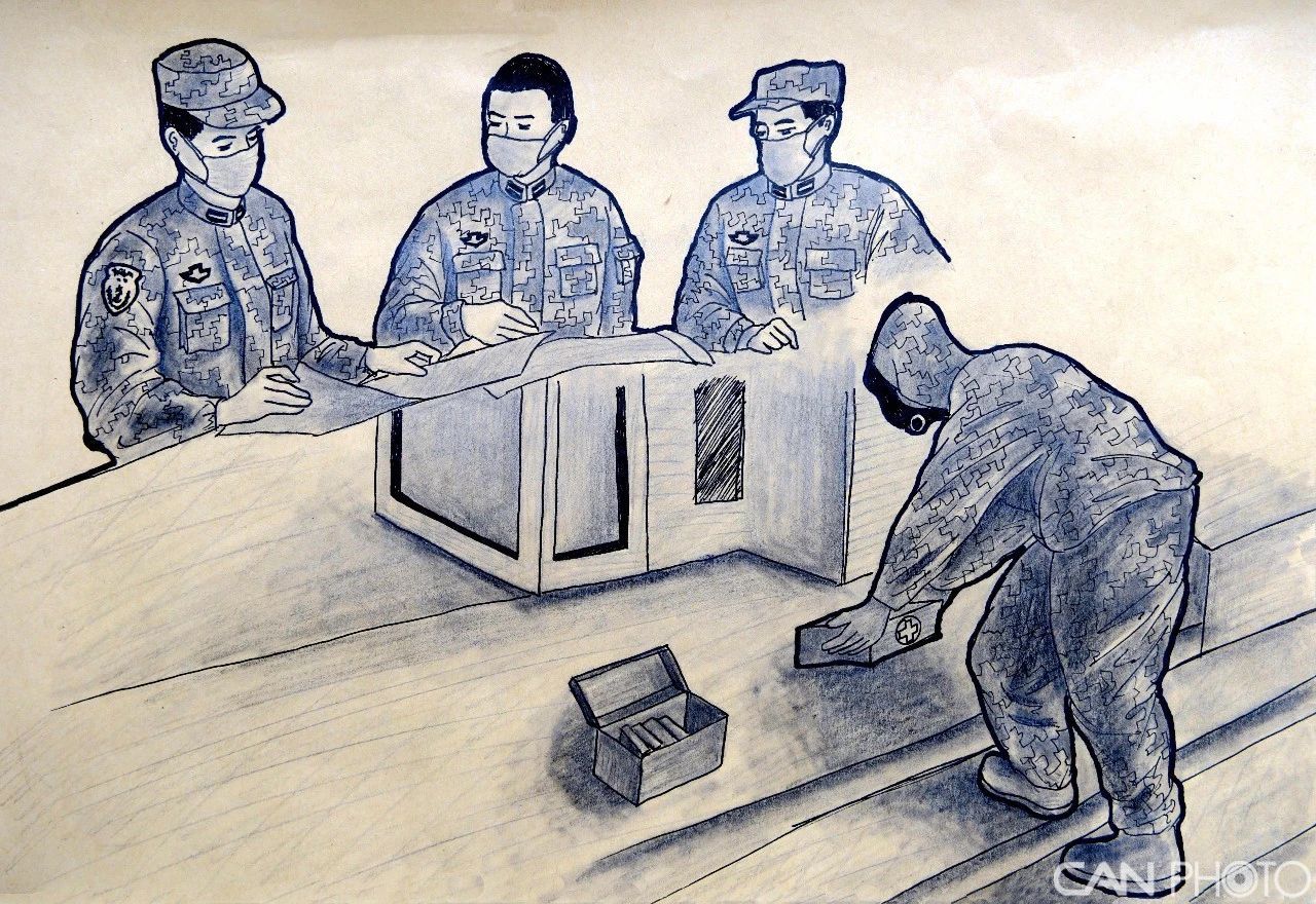 组图：北海舰队“画”说战“疫”