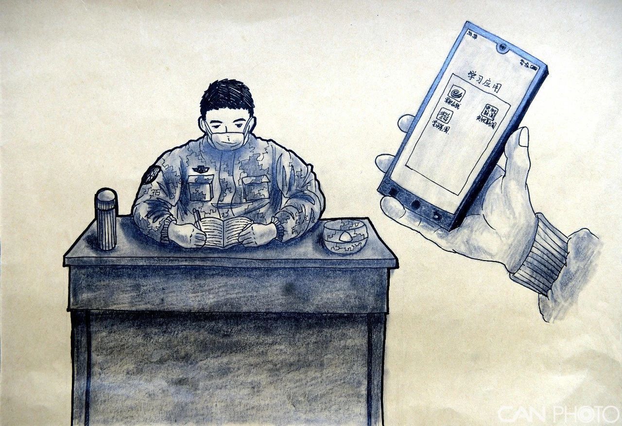 组图：北海舰队“画”说战“疫”