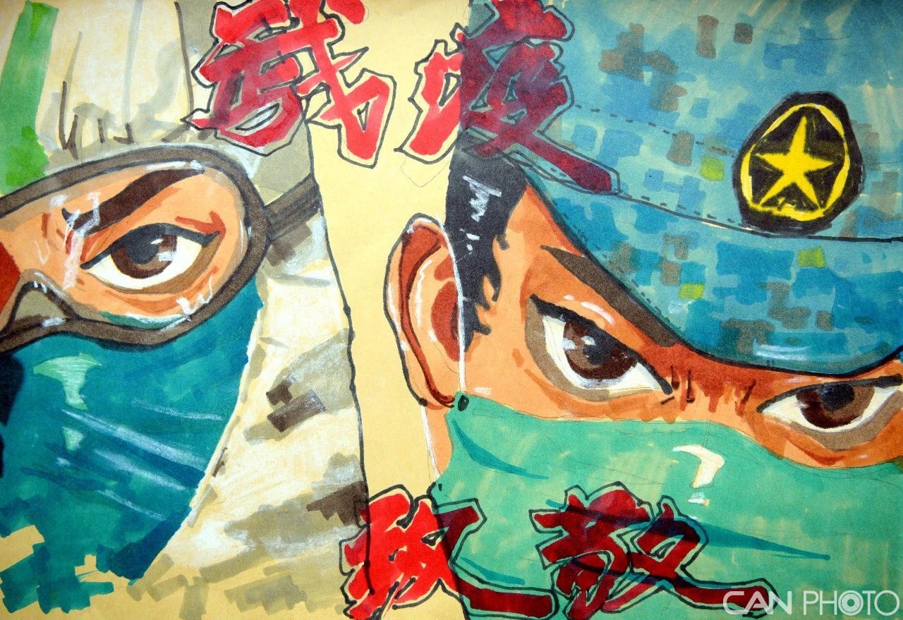 组图：北海舰队“画”说战“疫”