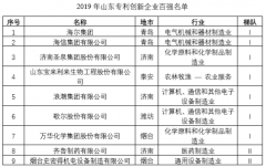 山东发布2019年专利创新企业百强榜单