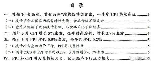 财信研究评2月CPI和PPI数据：疫情下物价结构性分化加剧，通胀压力趋于减轻