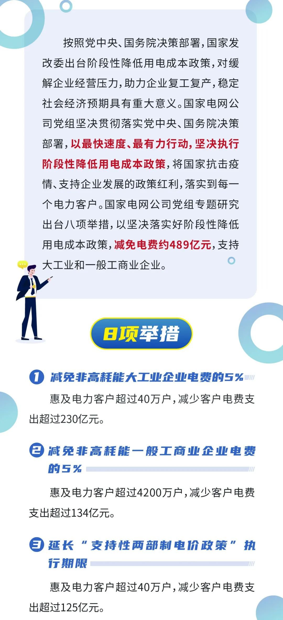 2020阶段性降低企业用电成本政策(八项举措)