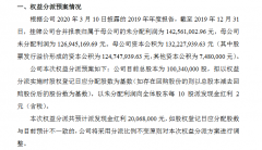 国源科技2019年度分红预案每10股派2元2019年净利4570万元