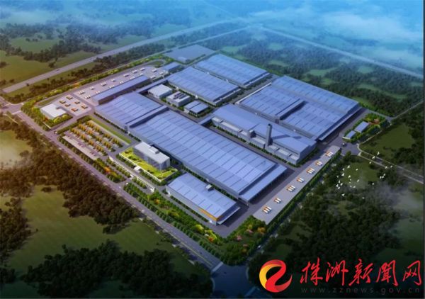 奇点汽车株洲基地效果图
