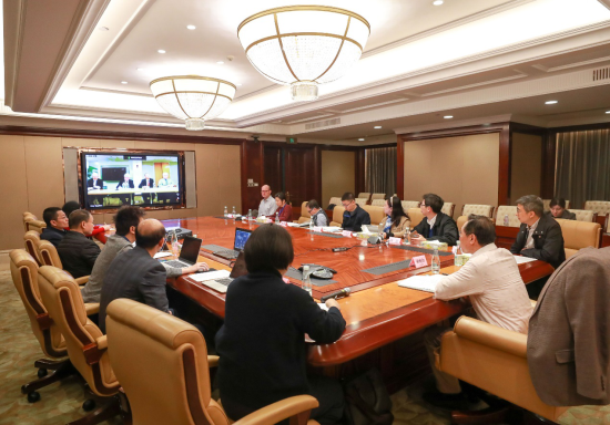 　(“中美新型冠状病毒科研攻关专家组”第二次视频会议现场)