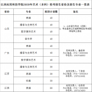 江西应用科技学院2020年艺术本科校考招生简章