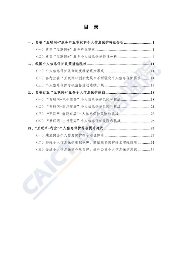 “互联网+行业”个人信息保护研究（2020年）