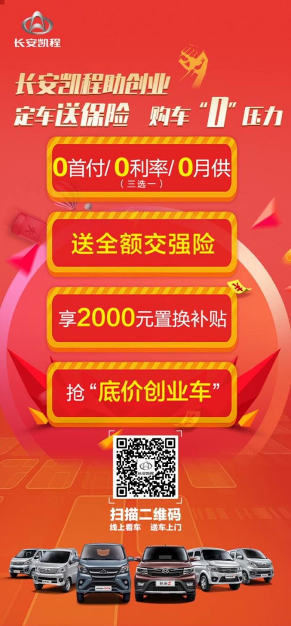 四月购车政策，长安凯程携优惠来袭

