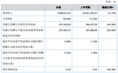 华龙科技2019年亏损26.74万元较上年同期由盈转亏