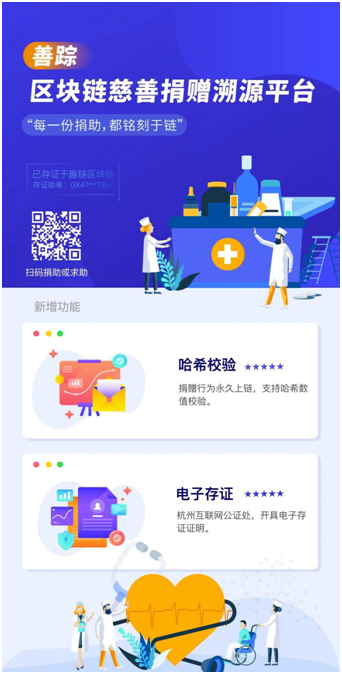 慈善捐赠溯源平台“善踪”上线互联网公证功能