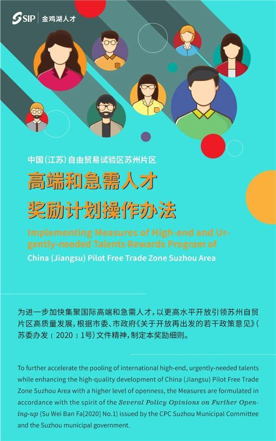 最高每年100万元！苏州自贸片区人才专项奖励来了！